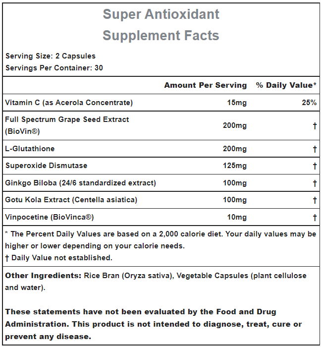 Super Antioxidant Hammer Nutrition Europe